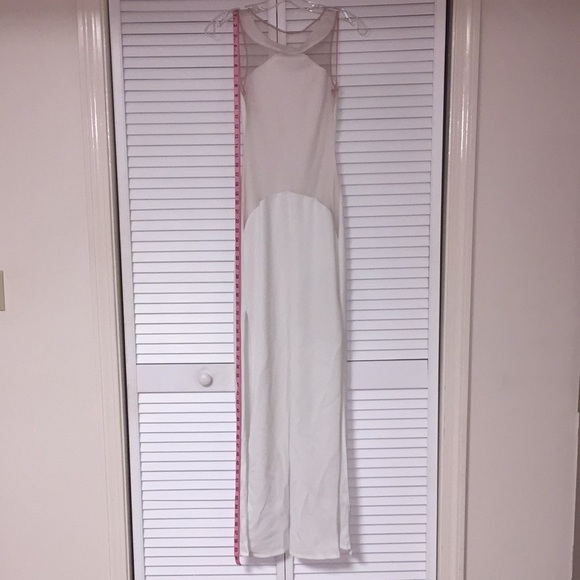 Sexy maxi dress/gown with mesh back w/ high splits - Picture 5 of 8